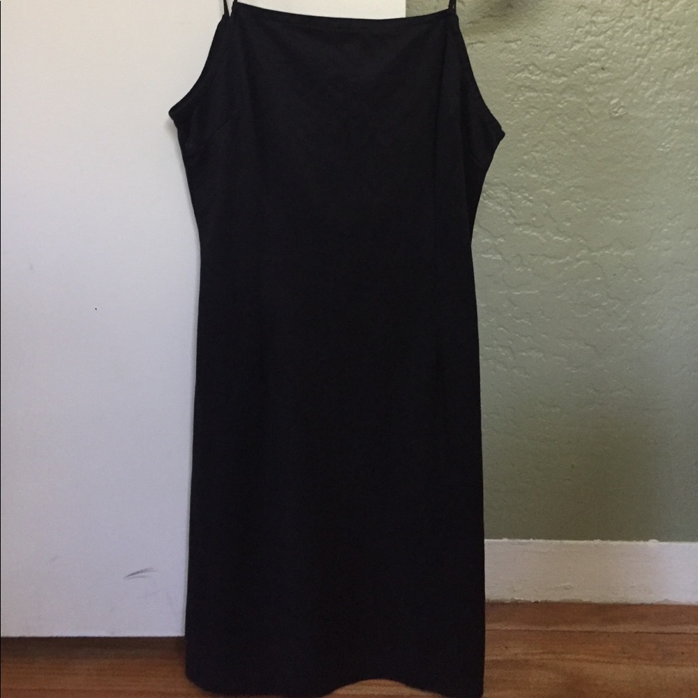 Black tight body-con dress